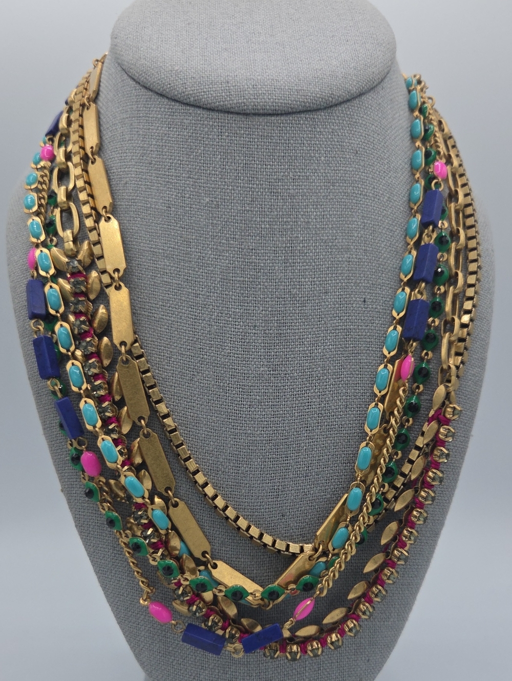 5 for $25! Stella & Dot Ambrosia Multi-Strand Gold Tone Necklace